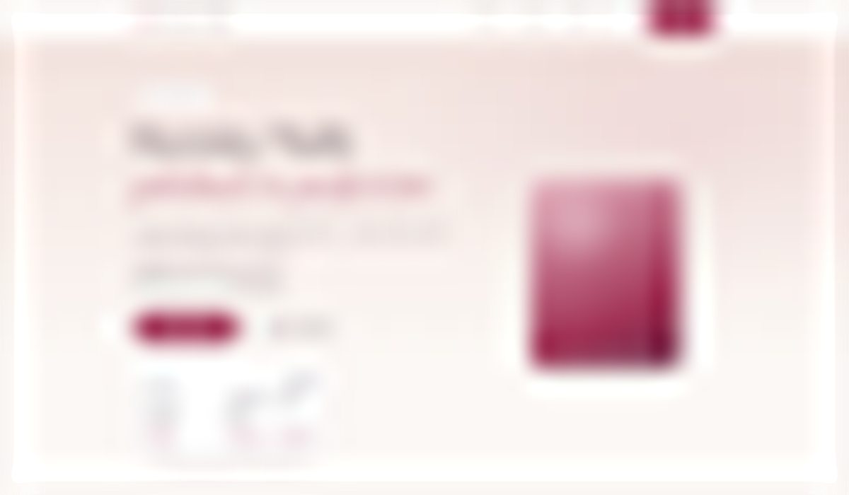 Blurred preview of an in-progress nail salon website